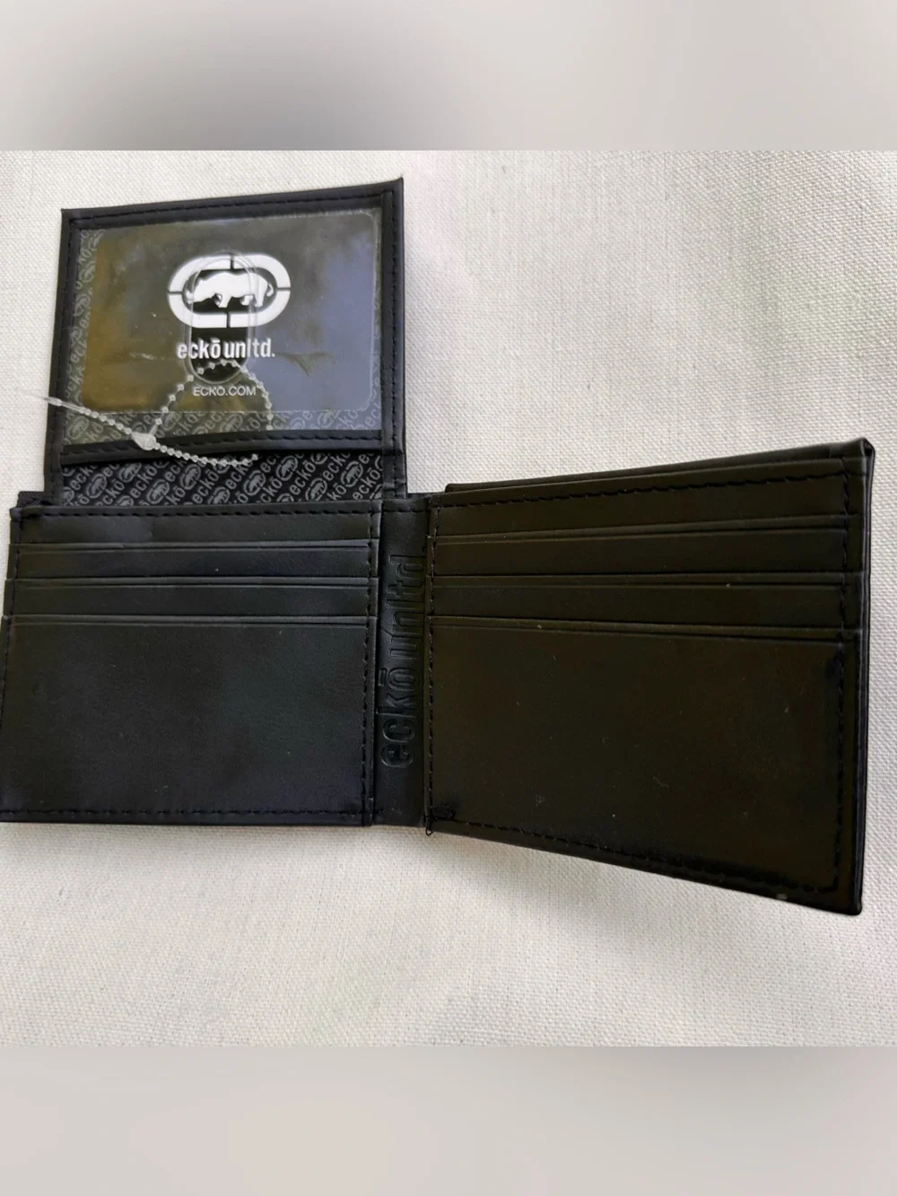 Ecko Unlimited Black Embossed Rhino Bi-Fold Wallet
